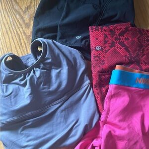 Size 6 Lululemon/nike pro lot